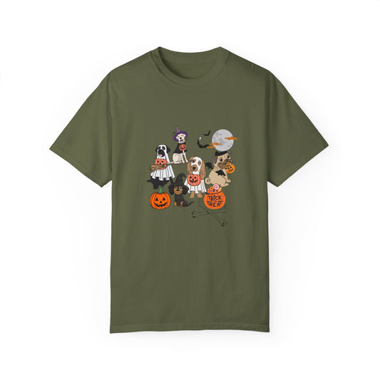 Halloween Dog Ghosts cute T-shirt