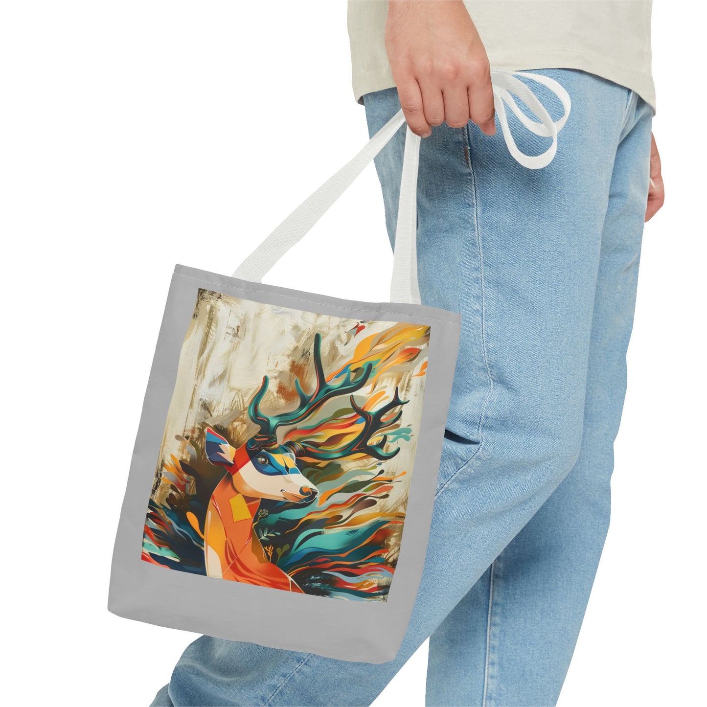 Abstract Reindeer Tote Bag